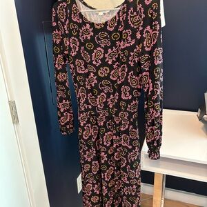 Boden Paisley Print Jersey Dress Size 2P
